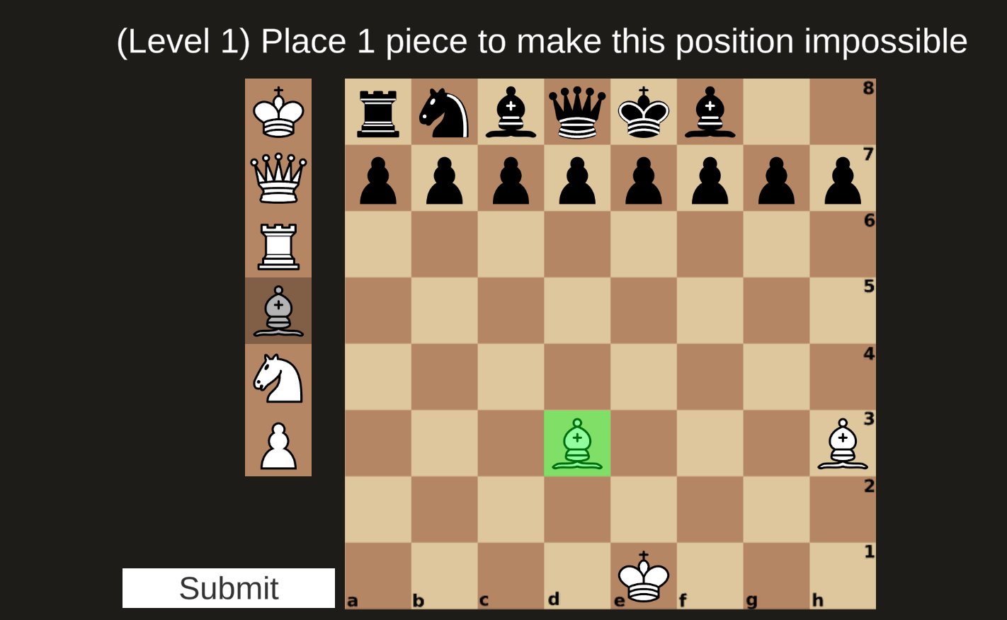 Impossible Chess Game Screenshot